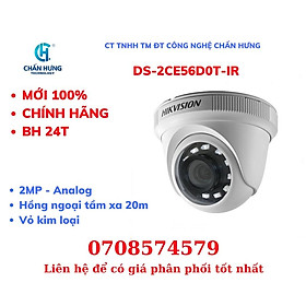 Mua Camera Analog HIKVISION DS-2CE56D0T-IR Dome hồng ngoại 2.0 Megapixel - Hàng chính hãng