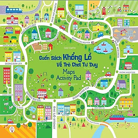 Hình ảnh Cuốn Sách Khổng Lồ về Trò Chơi Tư Duy - Maps Activity Pad