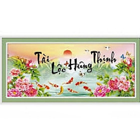 Tranh thêu Tài lộc hưng thịnh - LV3238
