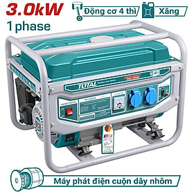Mua MÁY PHÁT ĐIỆN DÙNG XĂNG BH 12 THÁNG TOTAL TP130005 - HÀNG CHÍNH HÃNG