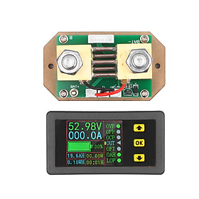 90V 0-500A Digital LCD Display Coulometer 2-way Current Measurement Voltmeter Ammeter Watt Meter Voltage Current Energy
