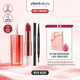 Combo Quà Tặng Son Thỏi Yumeisakura Lì Min Siêu Dưỡng Dòng Chotto Matte