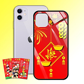 Ốp Lưng Kính Cường Lực cho điện thoại Iphone 11 - 0377 7969 LOC02 - Tặng kèm bao lì xì Chúc Mừng Năm Mới - Hàng Chính Hãng