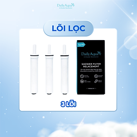 Bộ Lõi Lọc, Màng Lọc Nước Vòi Sen Daily Aqua Loại Bỏ Vi Khuẩn, Tạp Chất, Bụi Bẩn