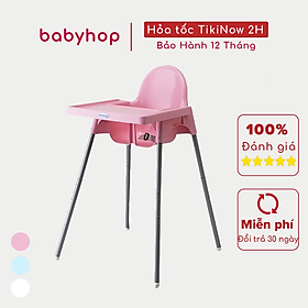 Ghế Ăn Dặm Glosby Babyhop 2 nấc Chân Điều Chỉnh,ăn dặm kiểu nhật và BLW