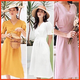Đầm Ngắn Xếp Li Homivn Nhiều Màu