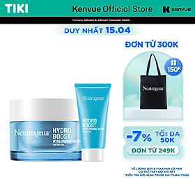 Combo Kem dưỡng cấp ẩm Neutrogena Hydro Boost Hyaluronic Acid Water Gel 50G + Tuýp 15G