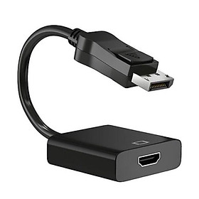 Mua Đầu chuyển Dislayport to HDMI  dây nối dislayport sang hdmi dài 20cmm phân giải FULL HD 1920 x 1080(đen)