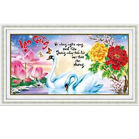 Mua Tranh đính đá Vợ Chồng LV354 (91x50) chưa đính