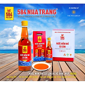 Thùng 6 chai 500ml Nước mắm Nhỉ Cá cơm 40 độ đạm- 584 Nha Trang - Chai PET