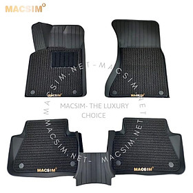 Thảm lót sàn 2 lớp xe ô tô Porsche Macan 2013- đến nay Nhãn hiệu Macsim 3W chất liệu nhựa TPE đúc khuôn cao cấp - màu đe