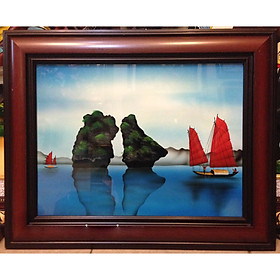 Mua Tranh sơn mài  Vịnh Hạ Long -SM037-250