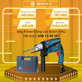 Máy Khoan Động Lực Bosch GSB-13RE SET Kèm 100 Phụ Kiện Chi Tiết
