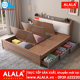 Mua Giường ngủ ALALA14 gỗ HMR chống nước - www.ALALA.vn® - Za.lo: 0939.622220