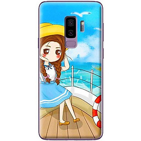 Ốp Lưng Dành Cho Samsung Galaxy S9 Plus Anime Cô Gái Ngồi Thuyền