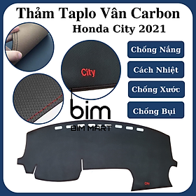 Thảm Da Taplo Dành Cho Xe Honda City 2021 Vân Carbon Cao Cấp