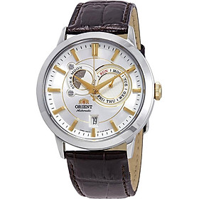 Đồng hồ Nam Orient Sun and Moon tự động dây da FET0P004W0