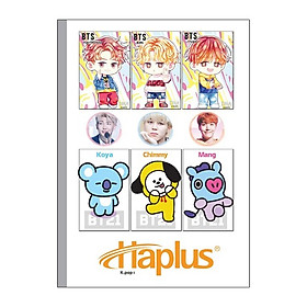 Lốc Vở kẻ ngang Haplus - Kpop (80, 120, 200 trang)