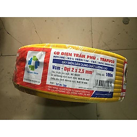 Mua Dây Điện Đôi Trần Phú 2x1.0  2x1.5  2x2.5 Giá Bán Theo Mét (cắt theo yêu cầu)