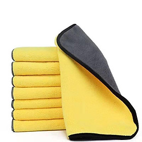Set 10 khăn lau đa năng siêu thấm nước, khăn lau bếp 2 lớp dày dặn siêu thấm hút