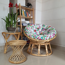 Mua Ghế thư giãn papasan hoạ tiết hoa lá