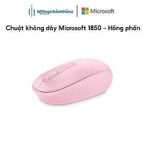 Mua Chuột không dây Microsoft 1850 Hồng phấn Hàng chính hãng