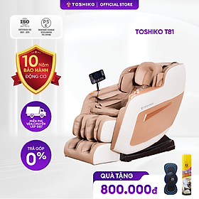 Ghế Massage Toàn Thân Đa Năng Cao Cấp Toshiko T81, điều khiển giọng nói tiếng Việt cao cấp, tổ hợp 15 bài massage chuyên sâu cùng công nghệ quét AI dò tìm huyệt đạo
