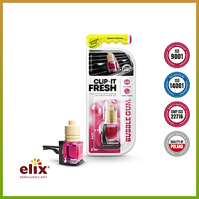 Nước hoa kẹp cửa gió ELIX - Clip it Fresh - Hương Bubble Gum (Kẹo gum)