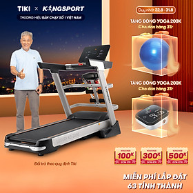 Máy chạy bộ tại nhà KingSport Luxury KS-2050 Đa Năng Có Chức Nâng Dốc Tự Động, Kèm Theo Đai Massage Và Thanh Gập Bụng