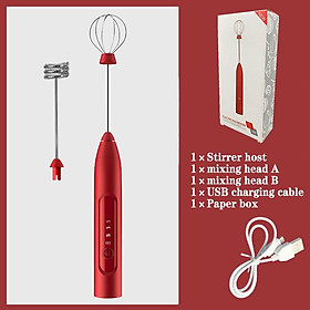 Điện Trứng Be Cà Phê Sữa Khuấy Tự Động Kem Đánh Trứng Làm Bánh Trộn Bọt Sữa USB Sạc 3 Tốc Độ Bếp Utensi - one