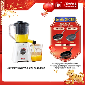 Máy xay sinh tố và ép 2 cối, ép vay xay 2 trong 1 Tefal – BL42Q166
