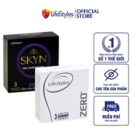 Bộ 2 Hộp Bao Cao Su LifeStyles SKYN ELITE Non