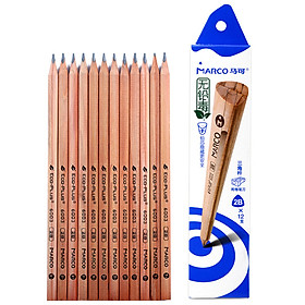 Bút Chì Chuốt 2B Marco 6003-2B-12CB Bằng Gỗ (12 Cây)