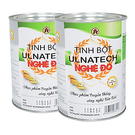 Combo 2 lon tinh bột nghệ siêu hấp thu Ulnatech nghệ đỏ tinh bột nghệ