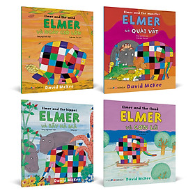 COMBO 4 CUỐN ELMER (SONG NGỮ ANH - VIỆT)_ David McKee_ Trần Hoài Thu và Vi Hạ dịch _ Đông A _NXB Dân Trí - Dan S. Kennedy