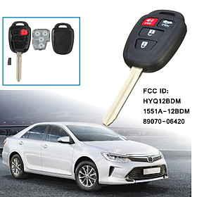 Replacement Uncut Entry Remote Key Fob #HYQ12BDM For 2012 2013 2014 Toyota Camry