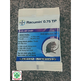 Bayer Racunmin 0.75 TP - thuốc diệt chuột gói 20gr