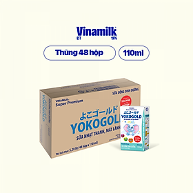 Sữa bột pha sẵn Vinamilk YokoGold - Thùng 48 hộp 110ml