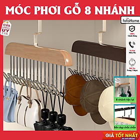 Mua  MÓC GỖ  Móc Phơi Bằng Gỗ 8 Nhánh Treo Đồ Đa Năng  Móc Gỗ Treo Đồ Lót  Cà Vạt... Tiện Dụng Gọn Gàng Màu Ngẫu Nhiên