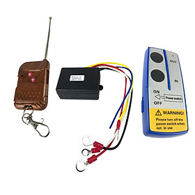 12V 75ft Car Winch Wireless Remote Control Key System Kit for Truck ATV SUV