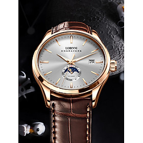 Đồng hồ nam chính hãng LOBINNI L19001-1 full box,hàng mới 100% ,kính sapphire chống nước,chống xước,dây da xịn ,kiểu dáng đơn giản ,mặt trắng đẹp