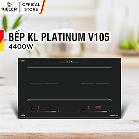 Mua Bếp điện từ đôi Kieler KL-PLATINUM V105 mặt kính Euro Kieler Platinum  Bếp điện từ chế độ hấp  cảm ứng chống tràn 4400W - Hàng Chính Hãng