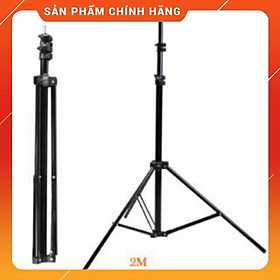 Chân Đèn livestream live thép cao tối đa 2m có thể hạ thấp xuống 70cm