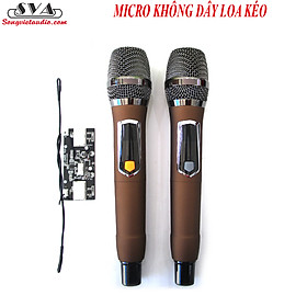 Mua MICRO KHÔNG DÂY LOA KÉO 04RX - NÂU - CẶP