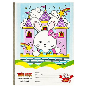 Vở Tuổi Ngọc 4 Ô Ly 48 Trang 1336 (Mẫu Bao Bì Là Ngẫu Nhiên)
