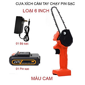 Mua Máy cưa xích nhỏ gọn cầm tay dùng pin sạc 42Vmax  lưỡi cưa lớn 6 inch