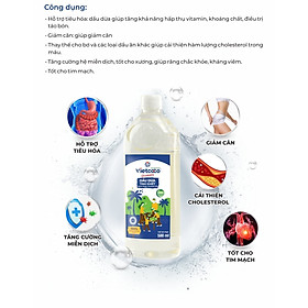 DẦU DỪA TINH KHIẾT ORGANIC VIETCOCO, PET 500ML