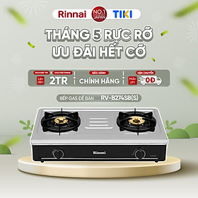Mua Bếp gas dương Rinnai RV-B274SB(S) mặt bếp inox và kiềng bếp men - Hàng chính hãng.