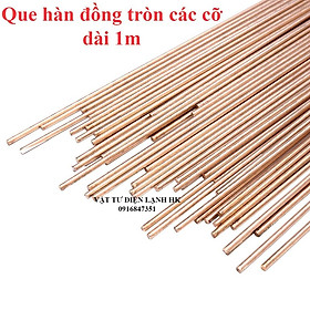 Mua 1 Que hàn đồng thau tròn dài 1m các size cỡ phi GERMANY HS221 - Hàn bù Tig