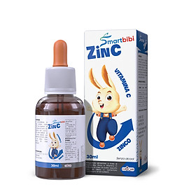 Smartbibi ZINC sirô bổ sung kẽm và Vitamin C hỗ trợ tăng sức đề kháng